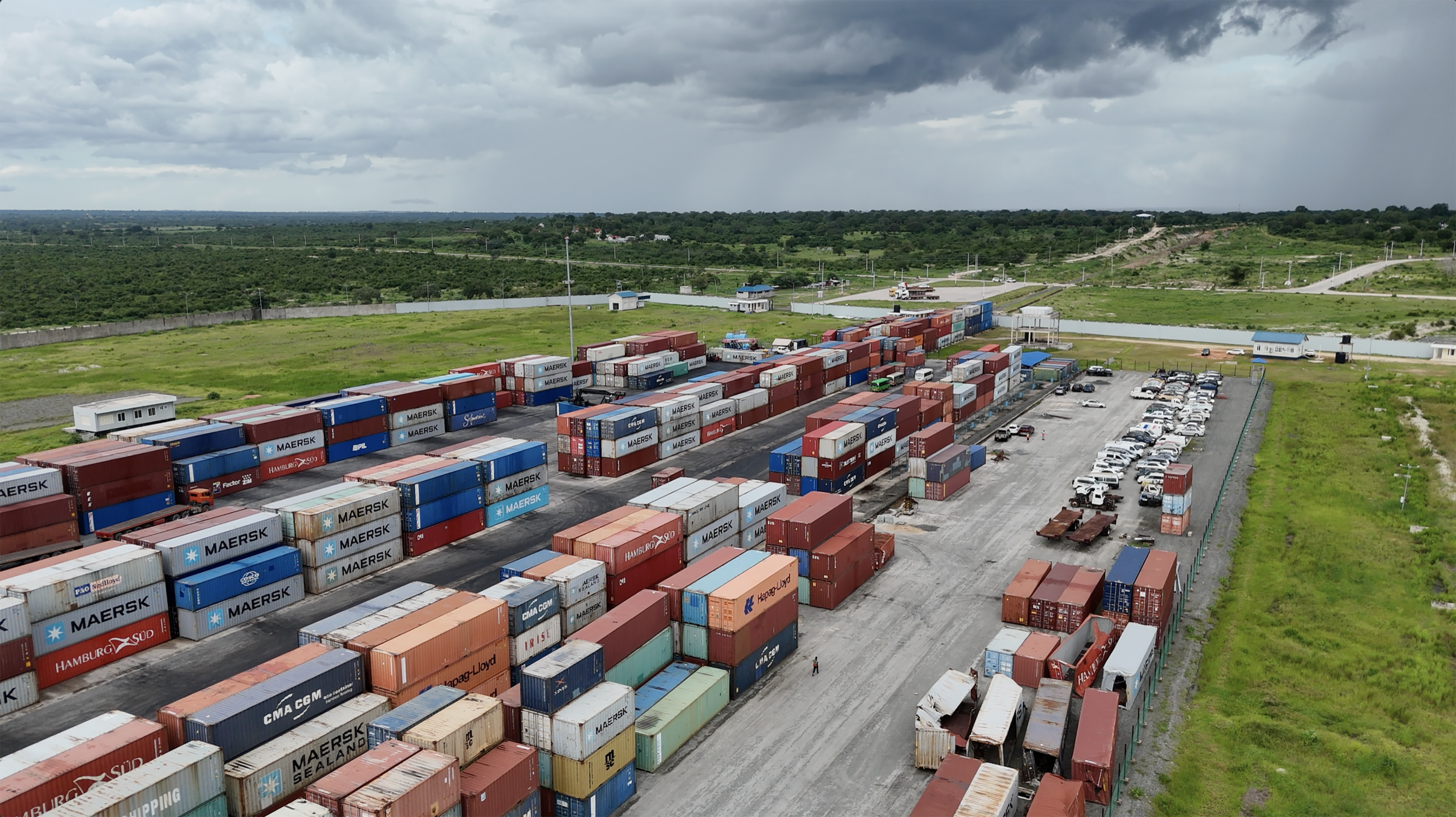 Container operations at a Central Corridor port